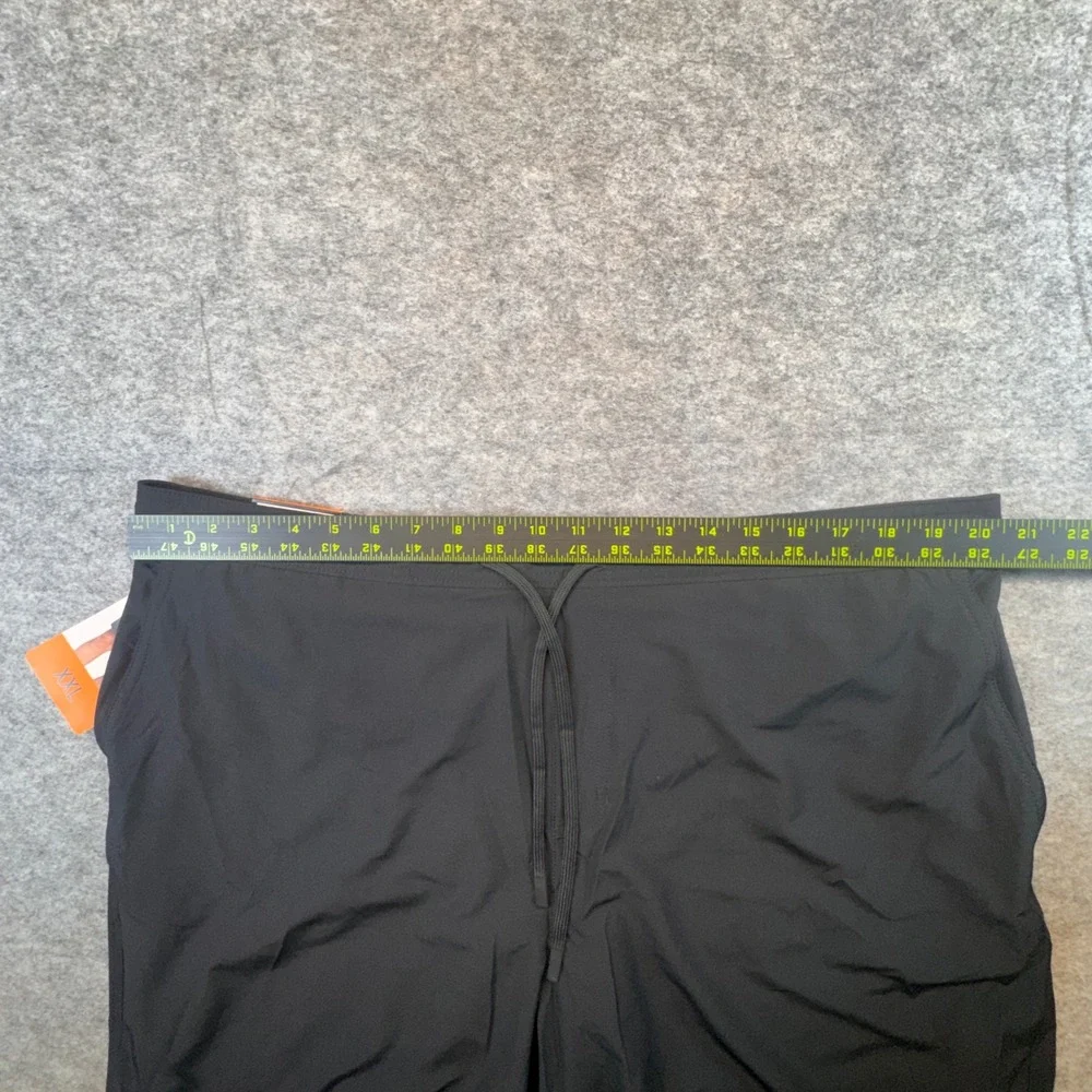 Kirkland Signature Mens Black Swim Shorts XXL Recycled‎ Stretch Trunks 7771397